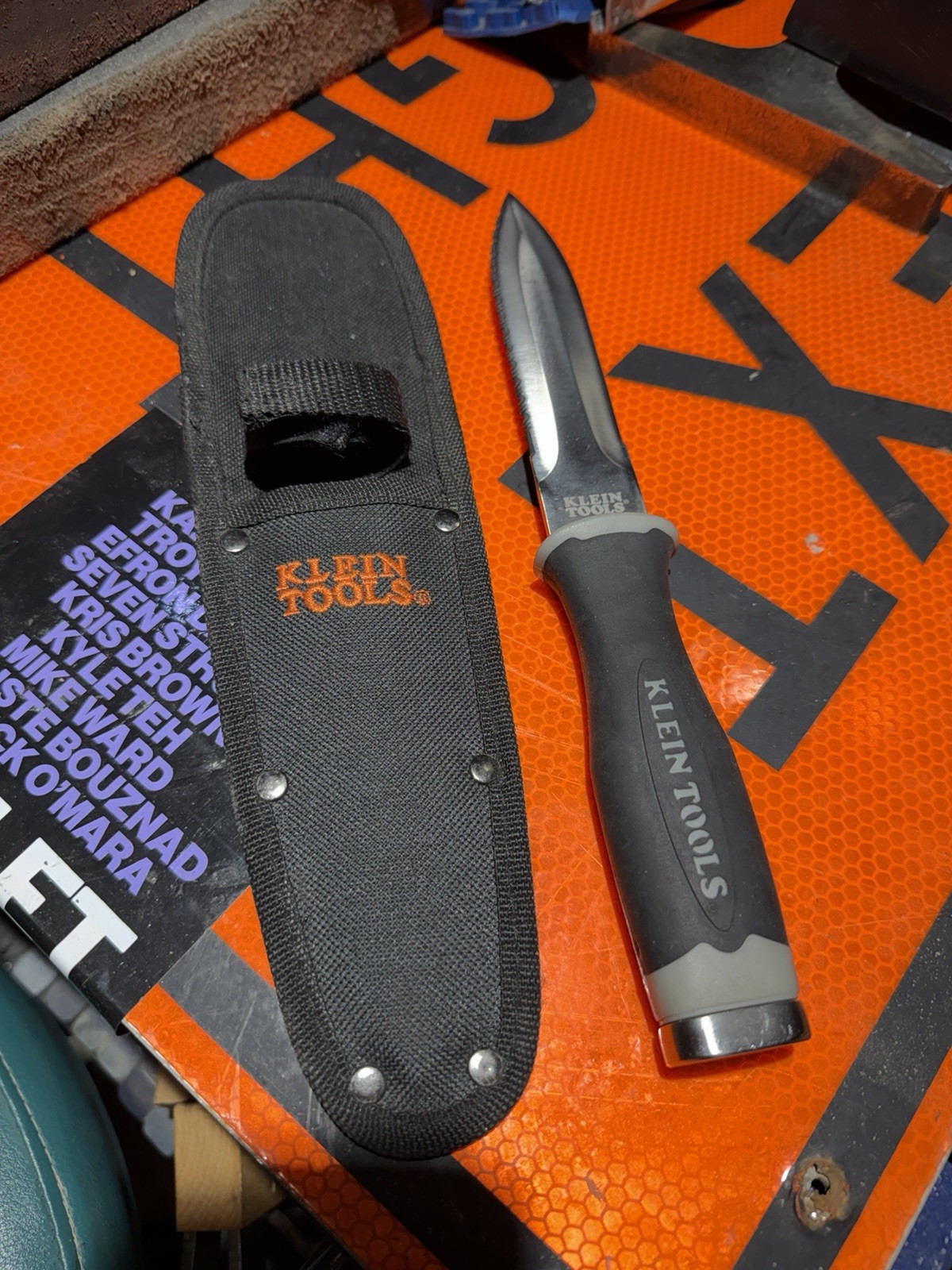 Klein Tools Serrated Duct Knife With Sheath