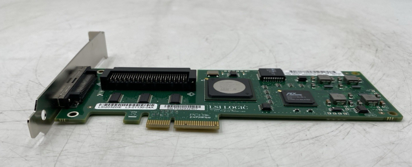 LSI Logic LSI20320IE L3-01130-04A PCIe Controller Card