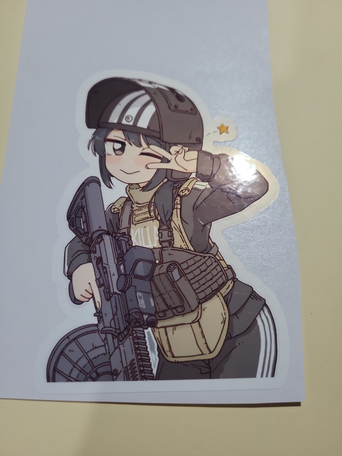 Escape from tatkov killa waifu sticker 5" Glossy Vinyl Decal