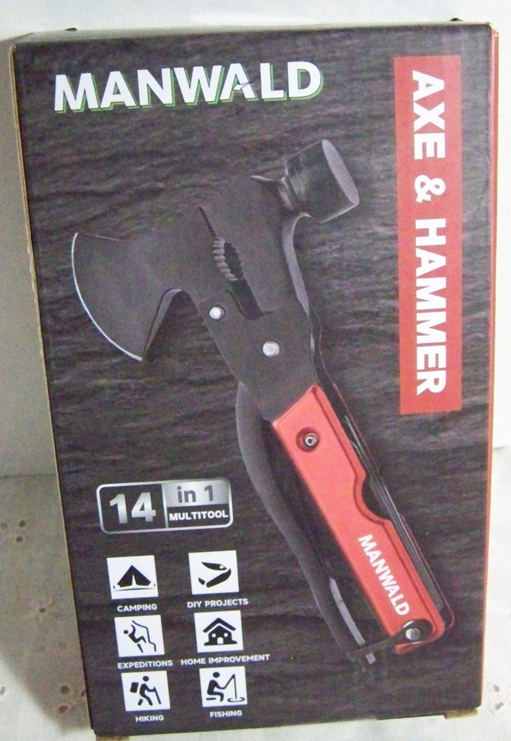 14 in 1 Multitool Camping / Survival  Accessory by MANWALD Axe & Hammer