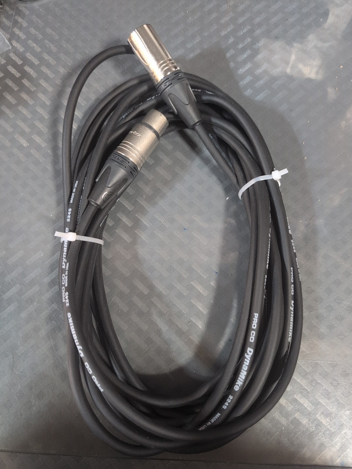 Pro Co Dynamike 224S Microphone Cable 3 Pin XLR Male Female USA 25ft  #E4