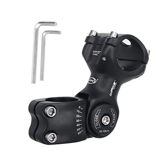 Wake Bike stem 25.4 31.8 0-60 Degree 90mm 110mm 130mm，Bike 31.8mm*90mm
