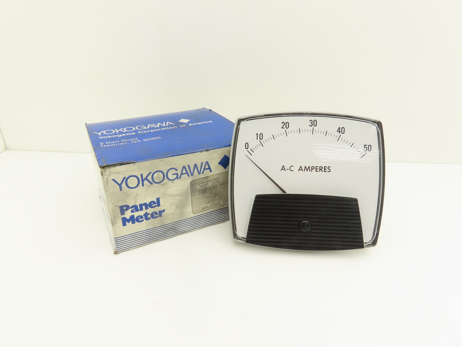 Yokogawa 250440NTNT Panel Meter AC Amperes Dial Gauge 0-50 Deviation 4.5"