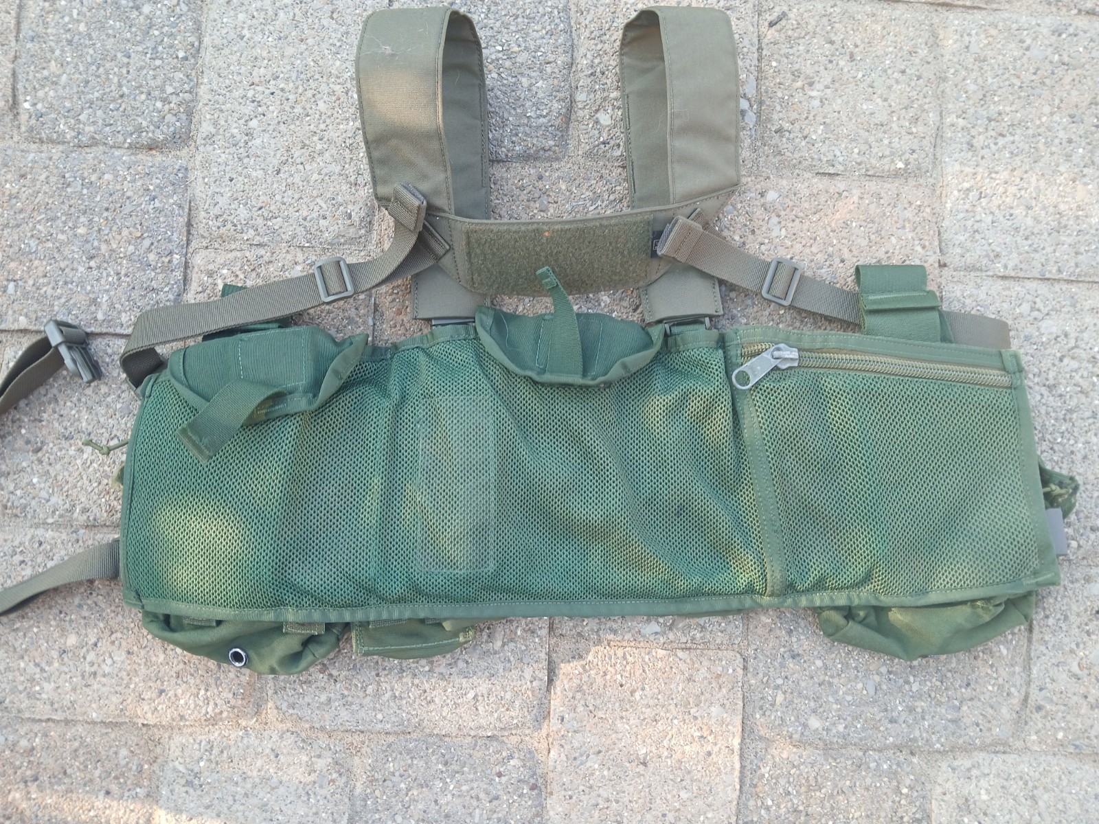 usmc taps chest rig dyed OD