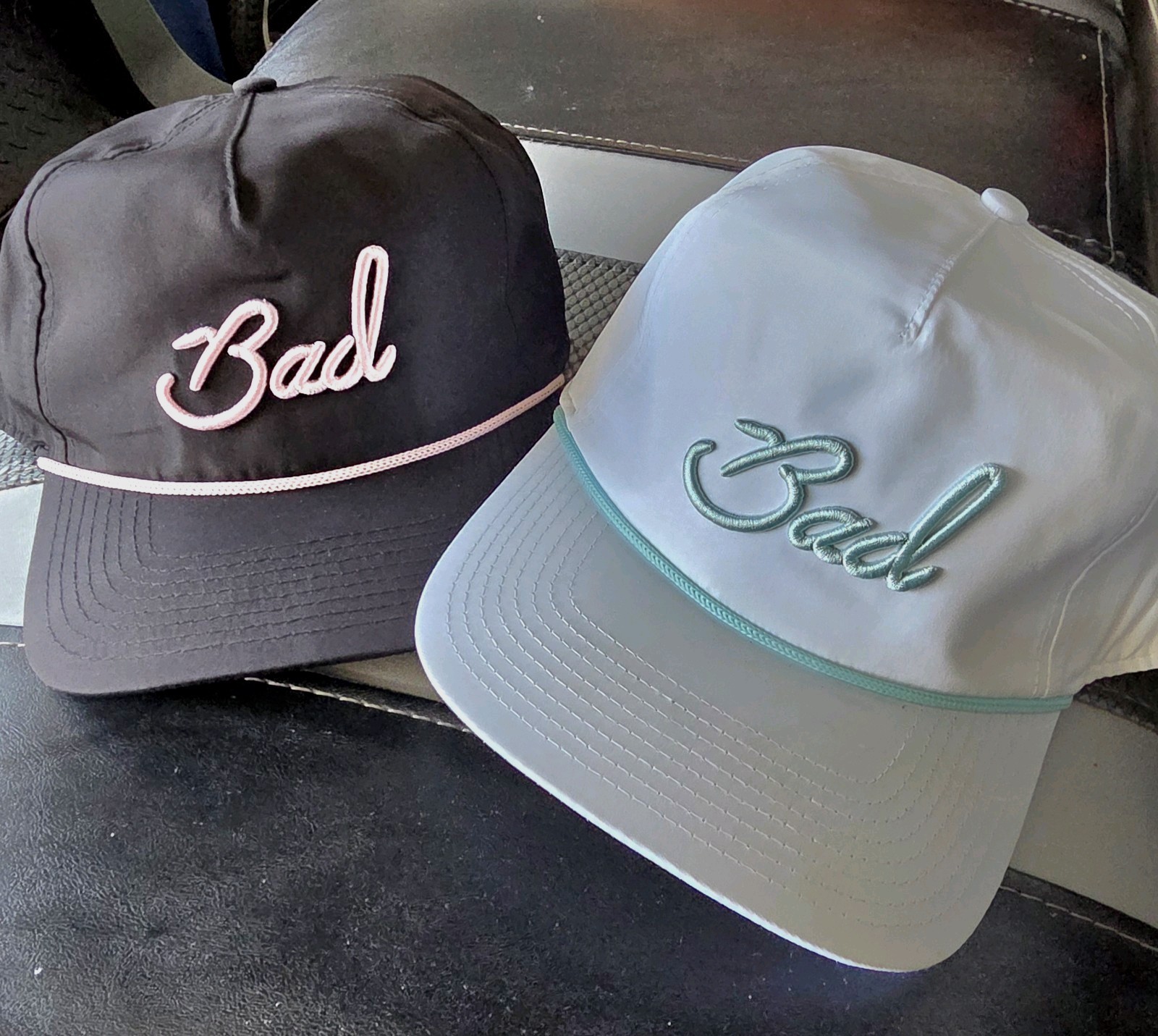 *LOT OF 2** BAD BIRDIE GOLF ADJUSTABLE SNAPBACK ROPE HAT