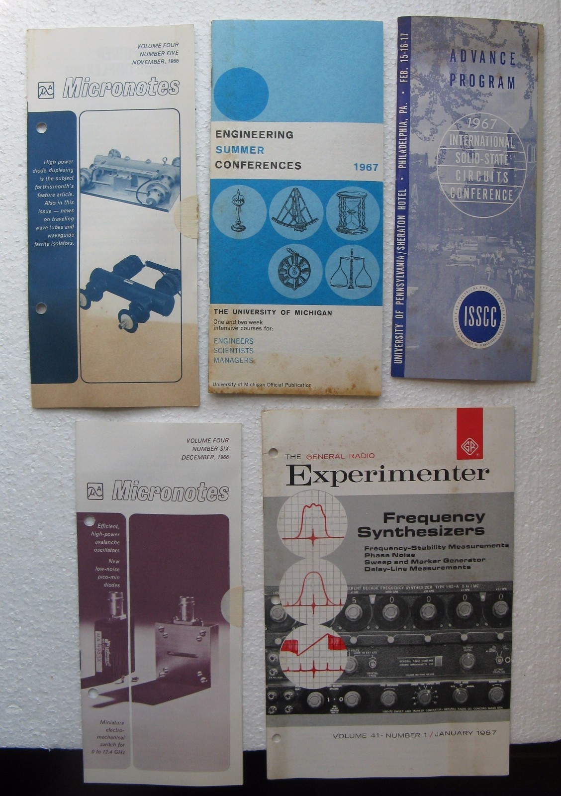 1967 Engineering Conference Solid State Circuits Conference Micronotes Booklets