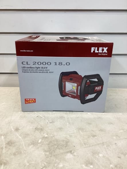 Flex CL 2000 LED Floodlight- Battery Powered, Light Only, 18v