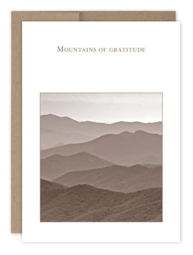 Shannon Martin Design Thank You Card, 4.5 x 6.25-Inch, Copper and Sepia