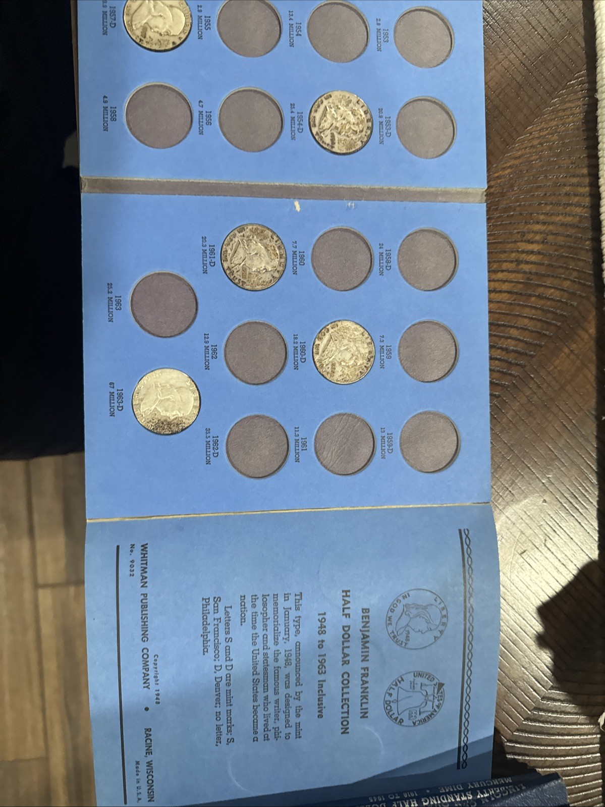 Benjamin Franklin Half Dollar Collection 1948 To 1963