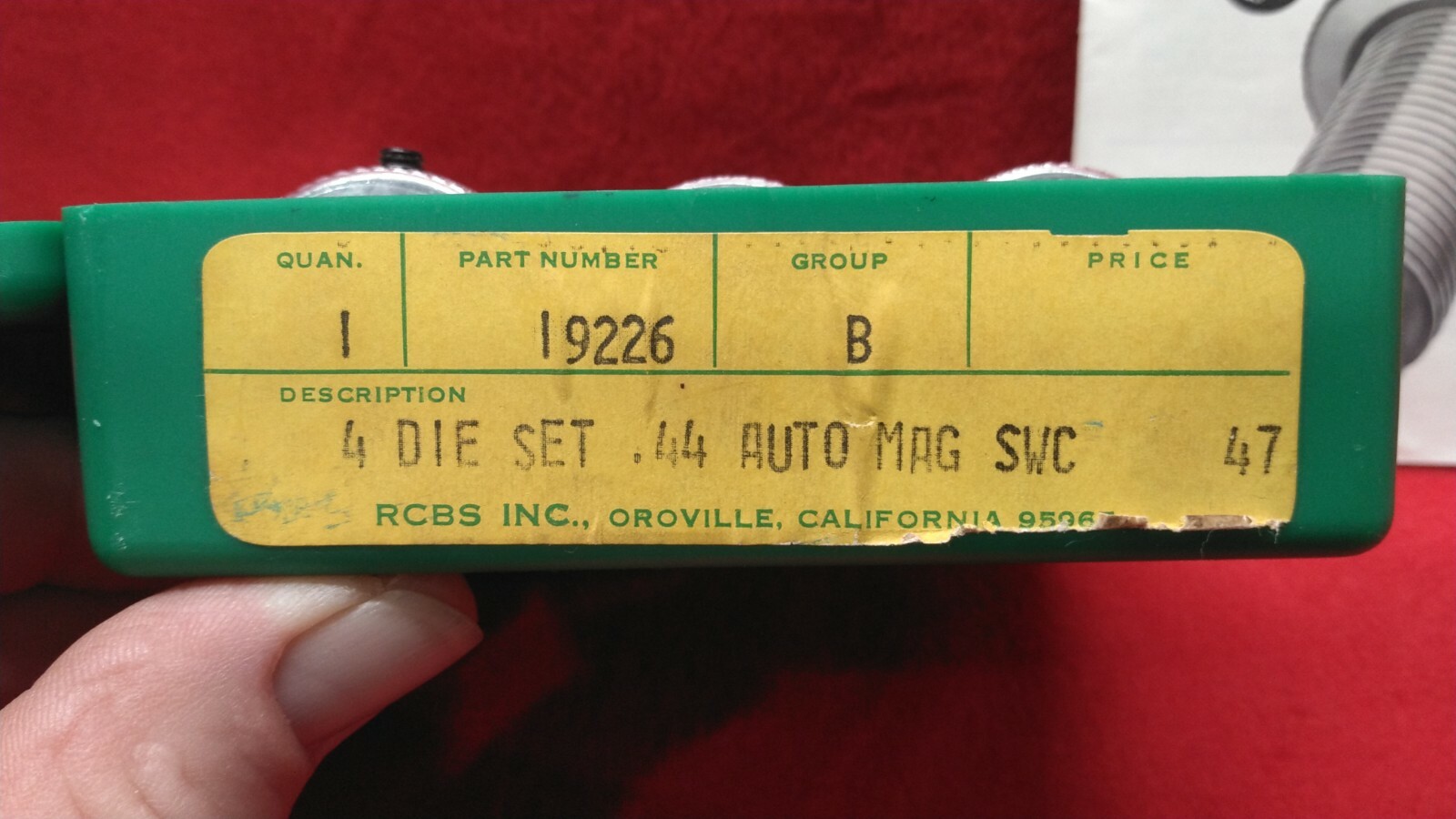 RCBS reloading dies #19226 .44 Auto Mag. SWC "Excellent"