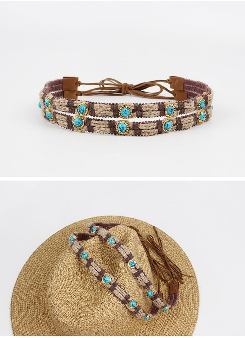 HatBands for Cowboy Rancher & Fedora Hats - Men & Women Handmade Hat Belt