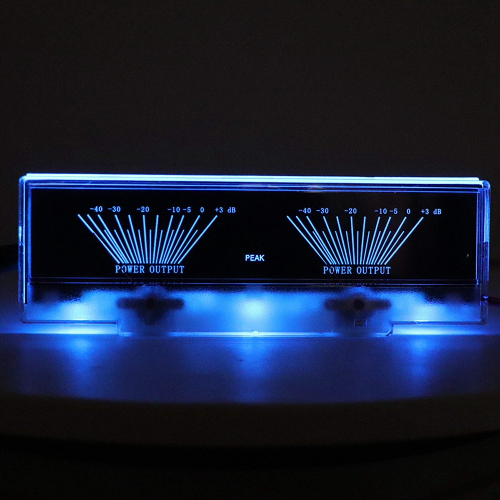 Dual Analog Power Amplifier Panel VU Meter Audio Level dB Meter With BackLight