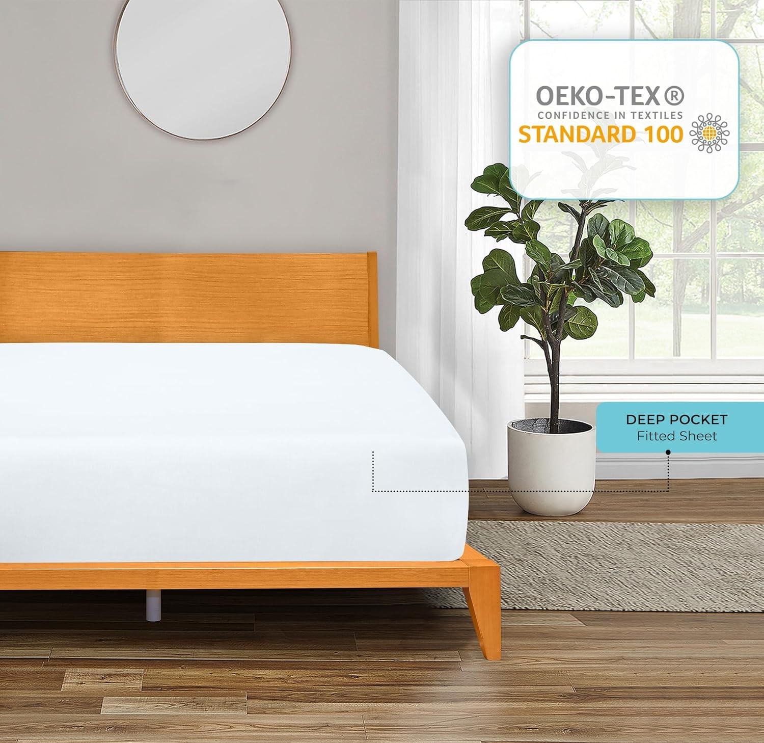 6 Pack Twin Fitted Sheet Set - Bottom Sheet - Ultra Soft & Breathable - Brushed