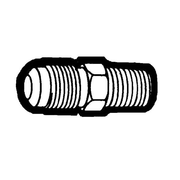 HOLYOKE U4-4 1/4" Brass Female Flare x Female Flare Connector