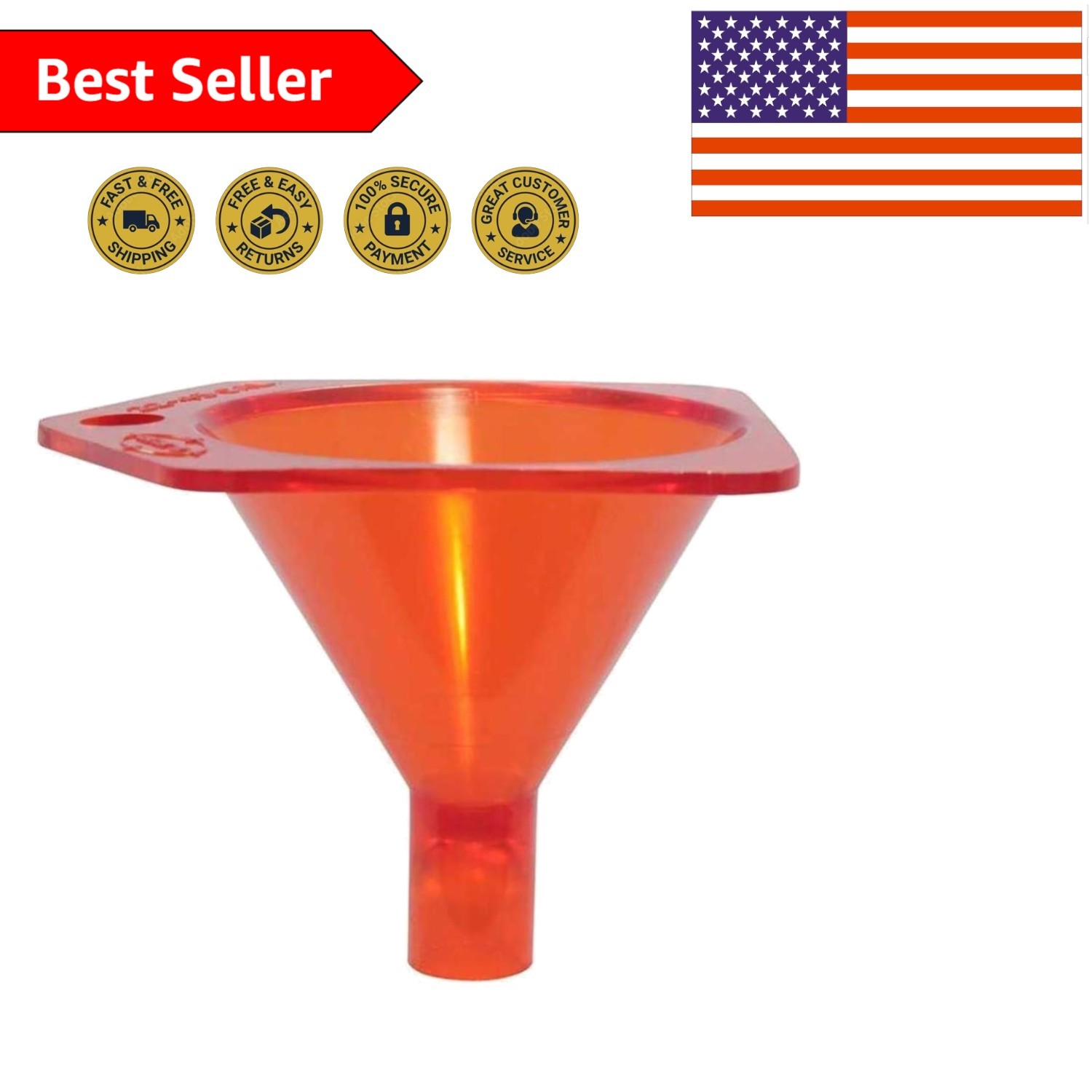 Versatile Lee Powder Funnel - Fits All 22-45 Caliber Cases, Unbreakable Design