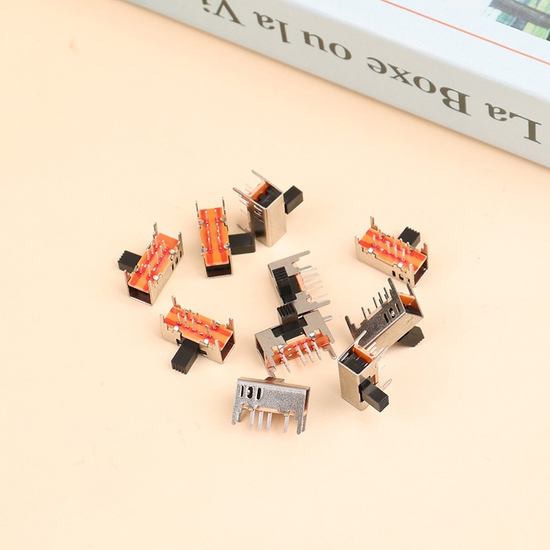 10Pcs Toggle switch sk23d05g6 double row 3-gear 8-pin horizontal sliding sw.82