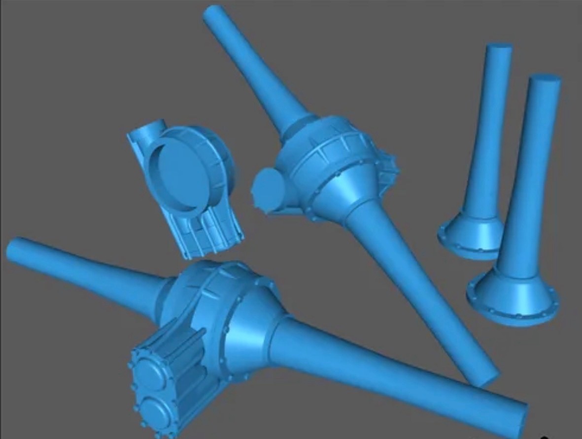 1/25 1/24 Scale Resin Quick Change Diff Differential