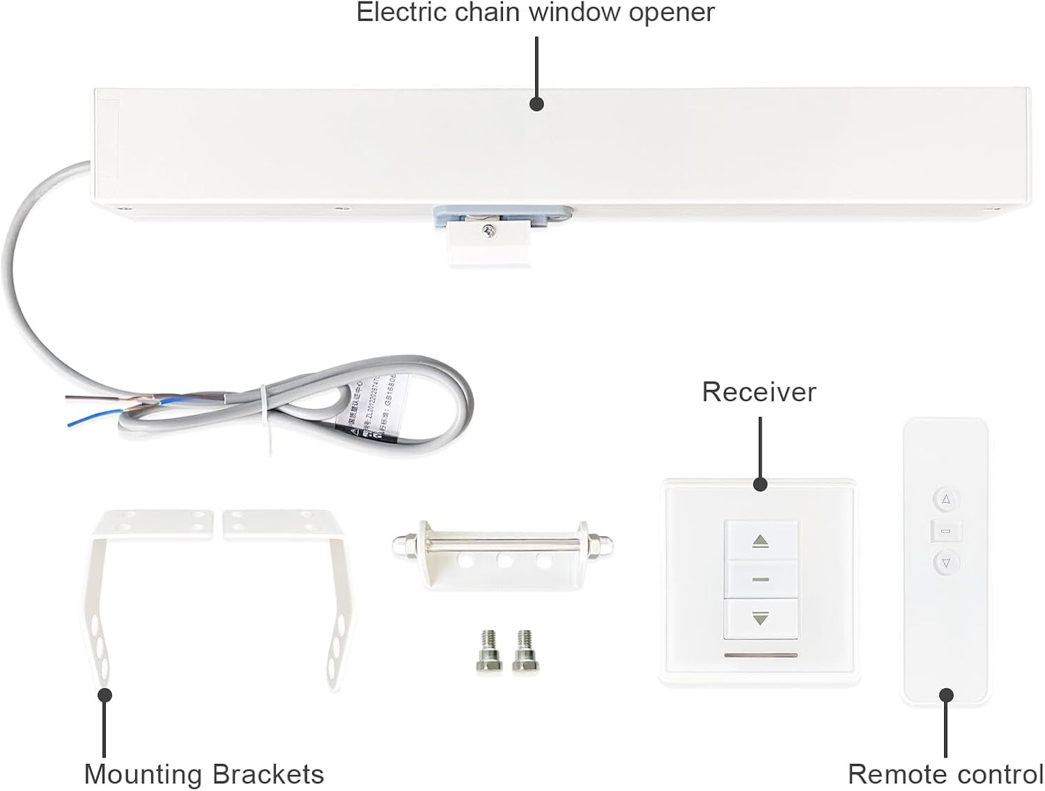 Olide White Color Automatic Window Closer,SD300 Linear Chain Window Actuator