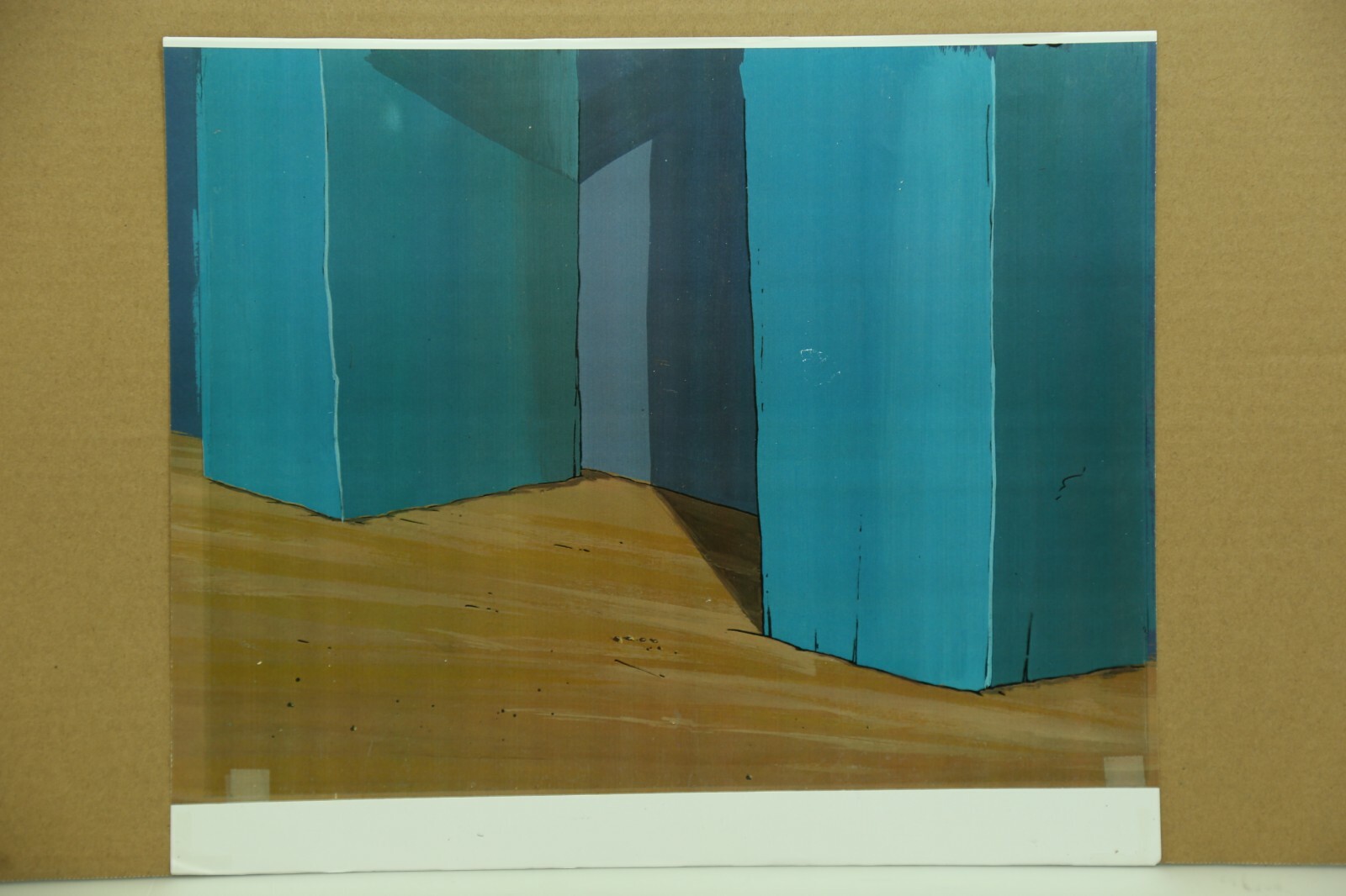 Bravestarr ORIGINAL Hand Painted Animation Cel & Copied Background (30-10)