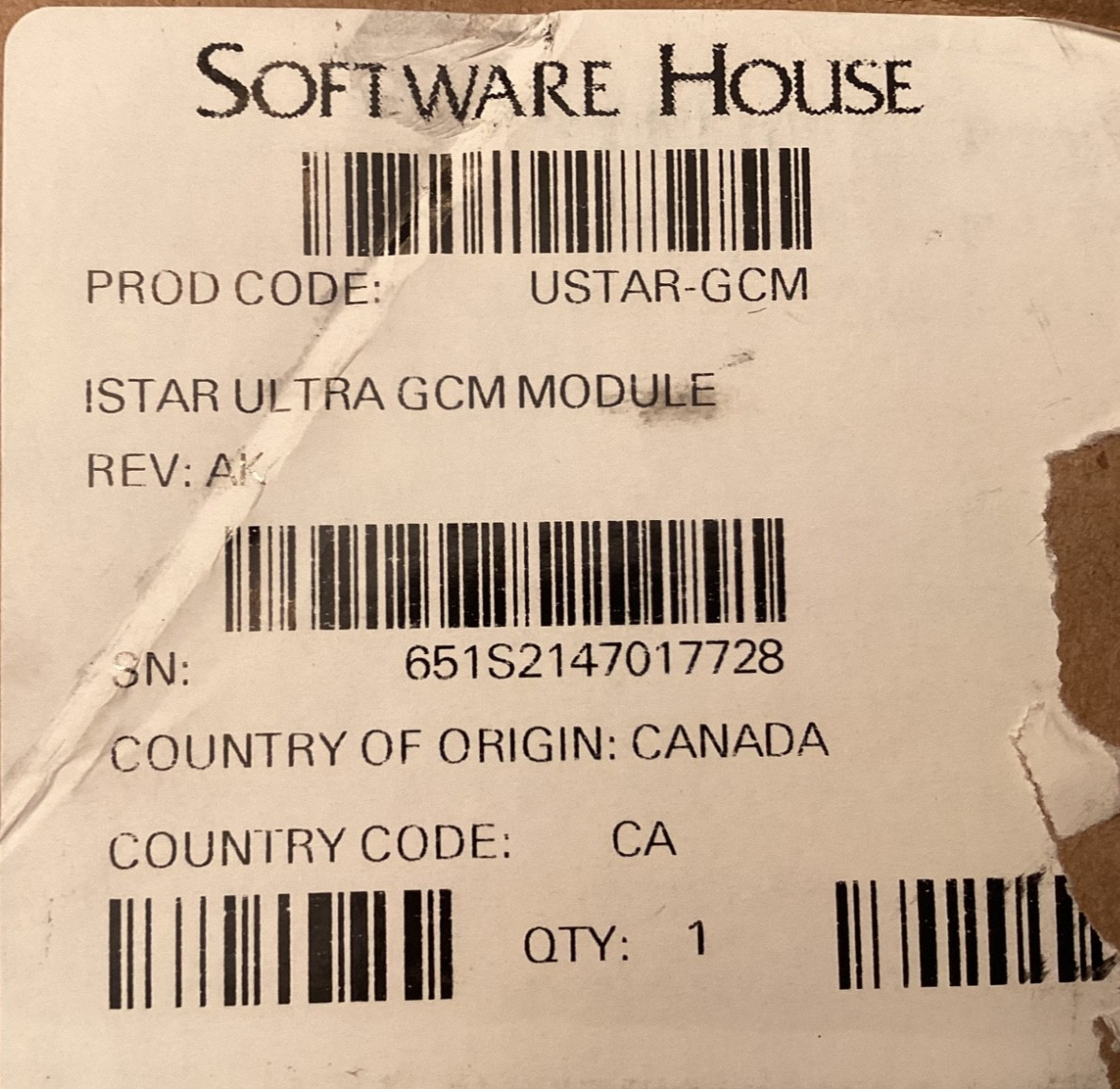 Software House USTAR GCM