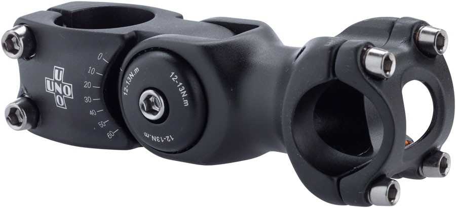 KAluminum 820 Stem 90mm Clamp 25.4mm Adjustable Steerer 1 1/8 in Black Aluminum