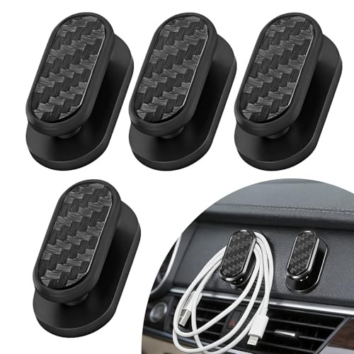 4PCS Car Mini Hooks, Car Dashboard Hooks, Multifunctional Self-Adhesive