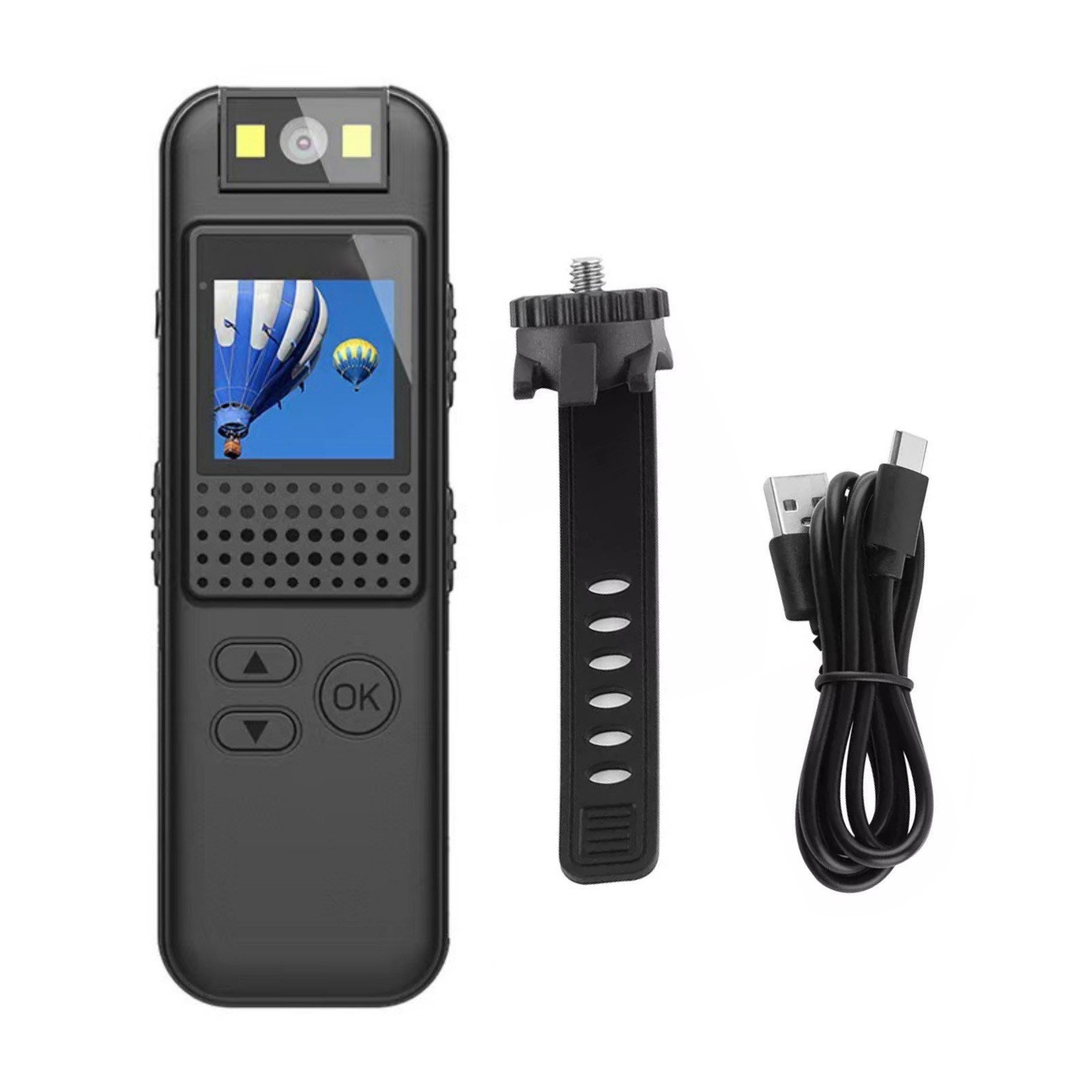 Versatile 1080P HD Camera 180°Rotatable Lens For Outdoor Sport/Car/Aerial Use