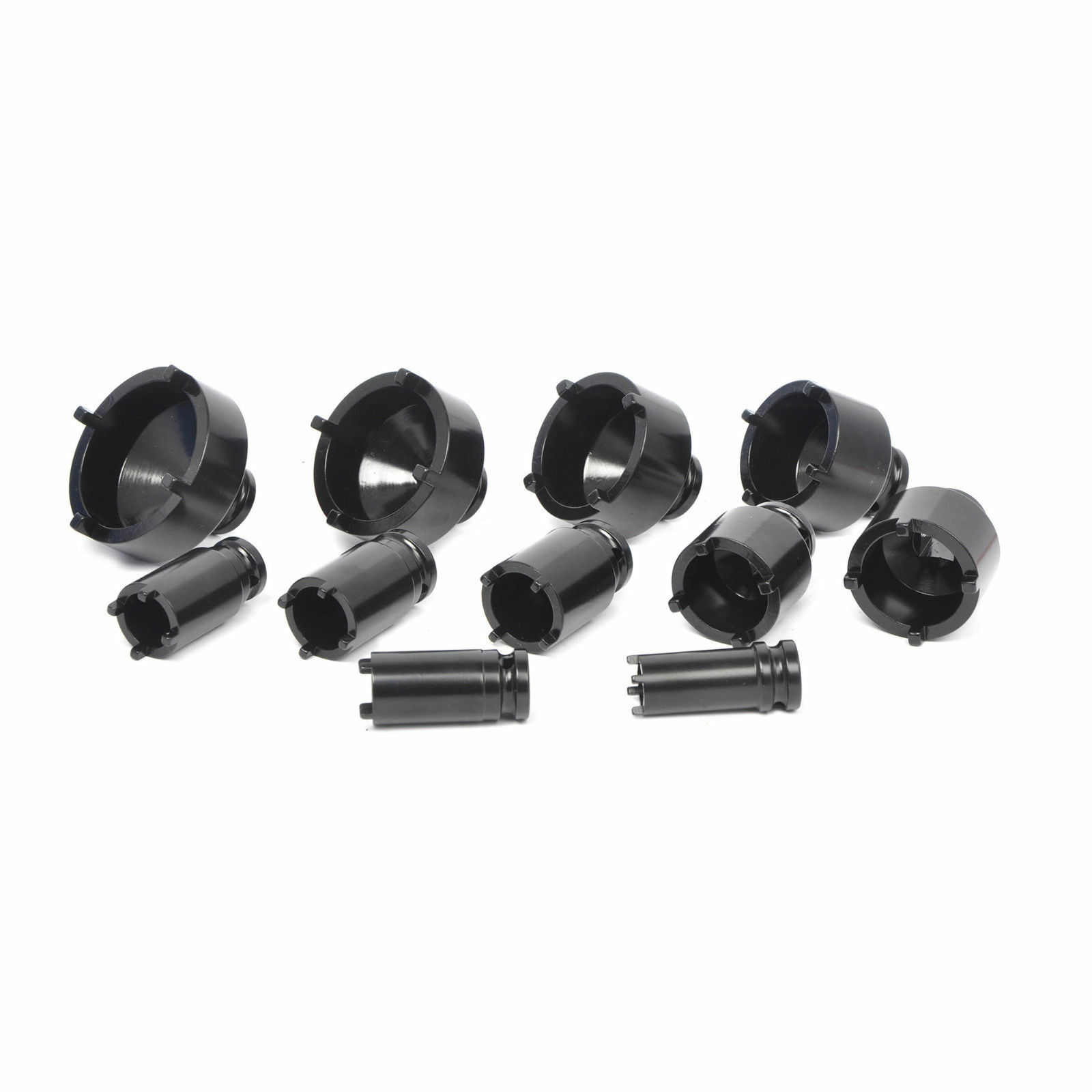 11Pcs 1/2In Drive Grooved Lock Nuts Socket Set 22-75 MM Lock Ball Joint Axles