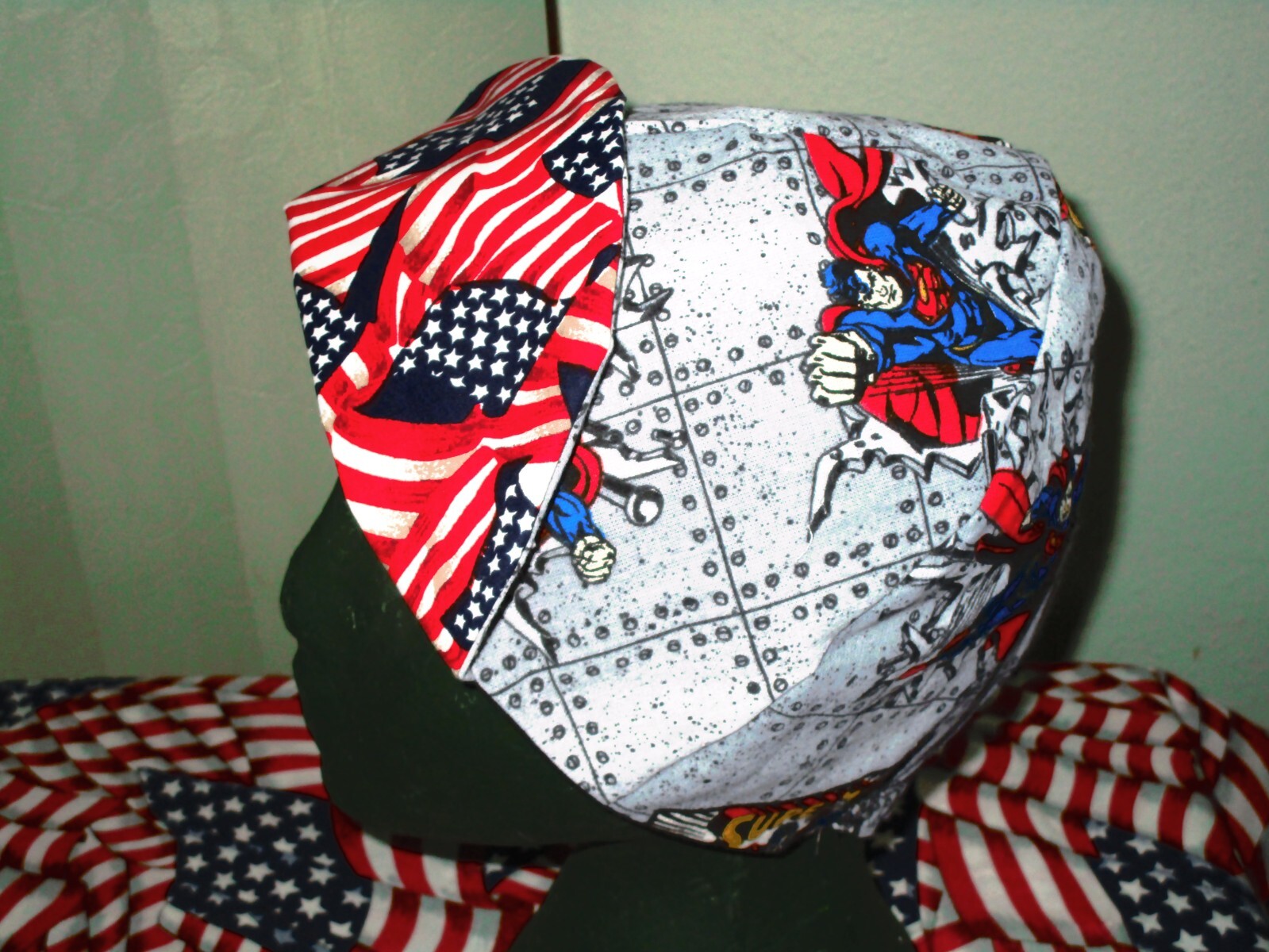 Vintage Superman Breaking Chains : Welding, Biker Hat Working Men $7.00 each