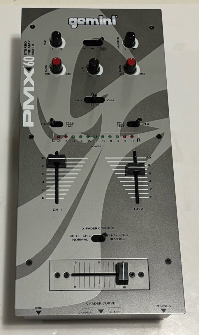 Gemini PMX 60 Stereo Preamp Mixer