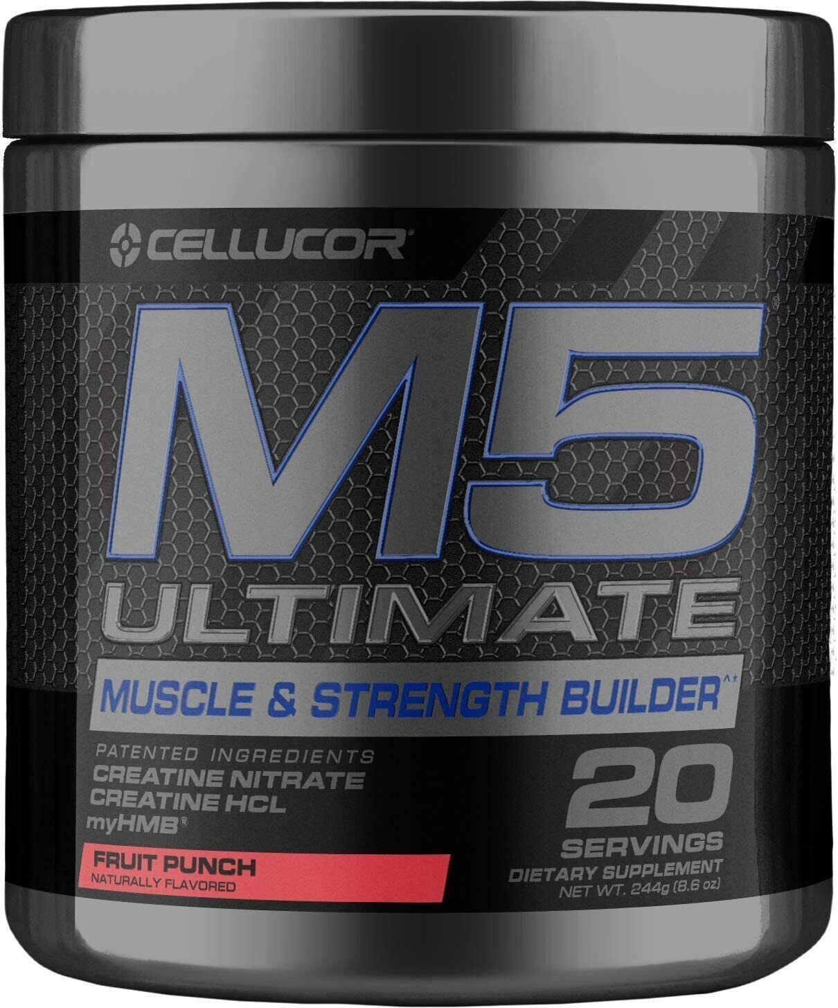 Cellucor M5 Ultimate - Build Muscle & Strength- 20 Servings - Fruit Punch