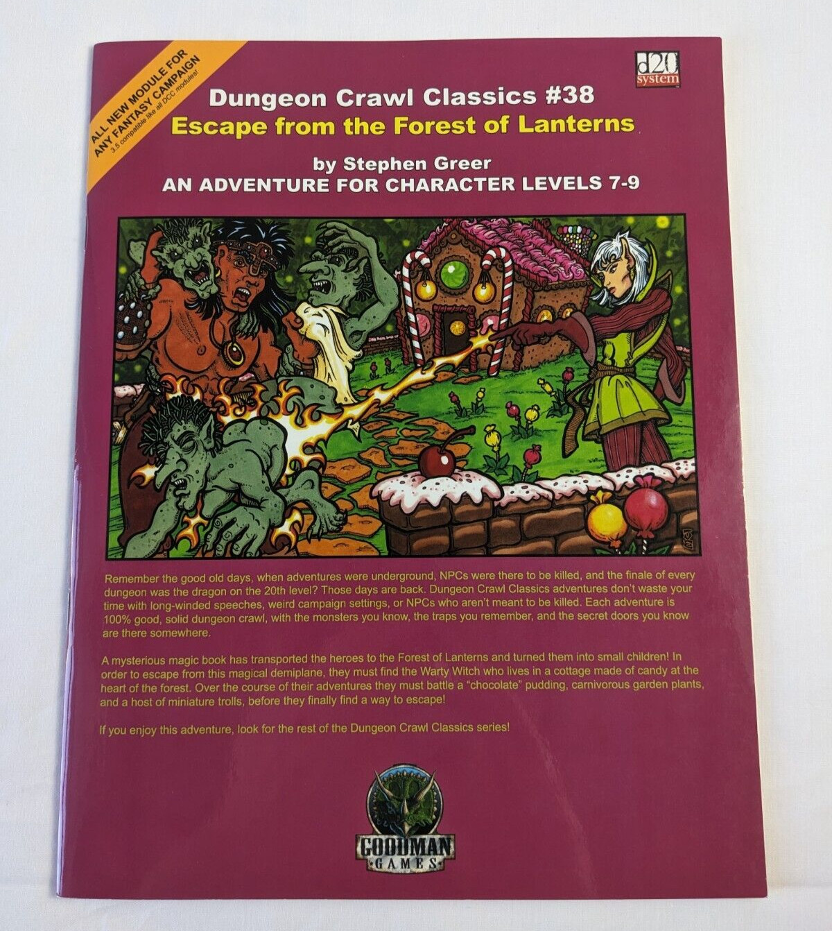 DCC 38 Escape From The Forest Of Lanterns D&D Pathfinder 3.5 Module Goodman 2006