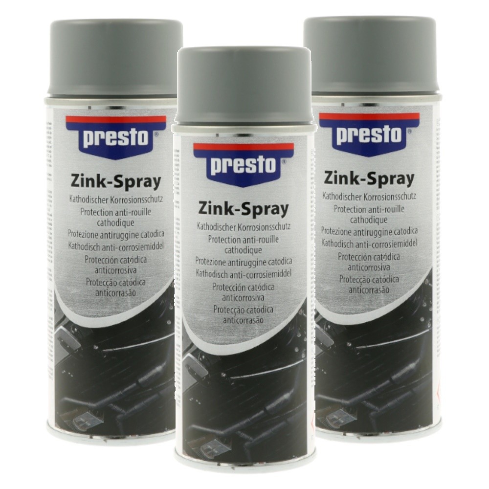 Presto Zinc Spray 3x 400ml.