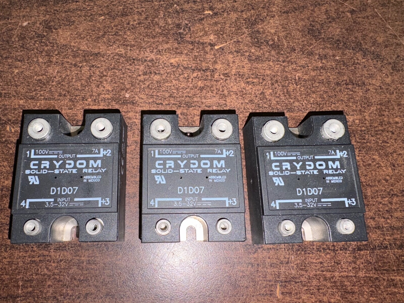 3 NEW  CRYDOM D1D07 SOLID STATE RELAYS    B113