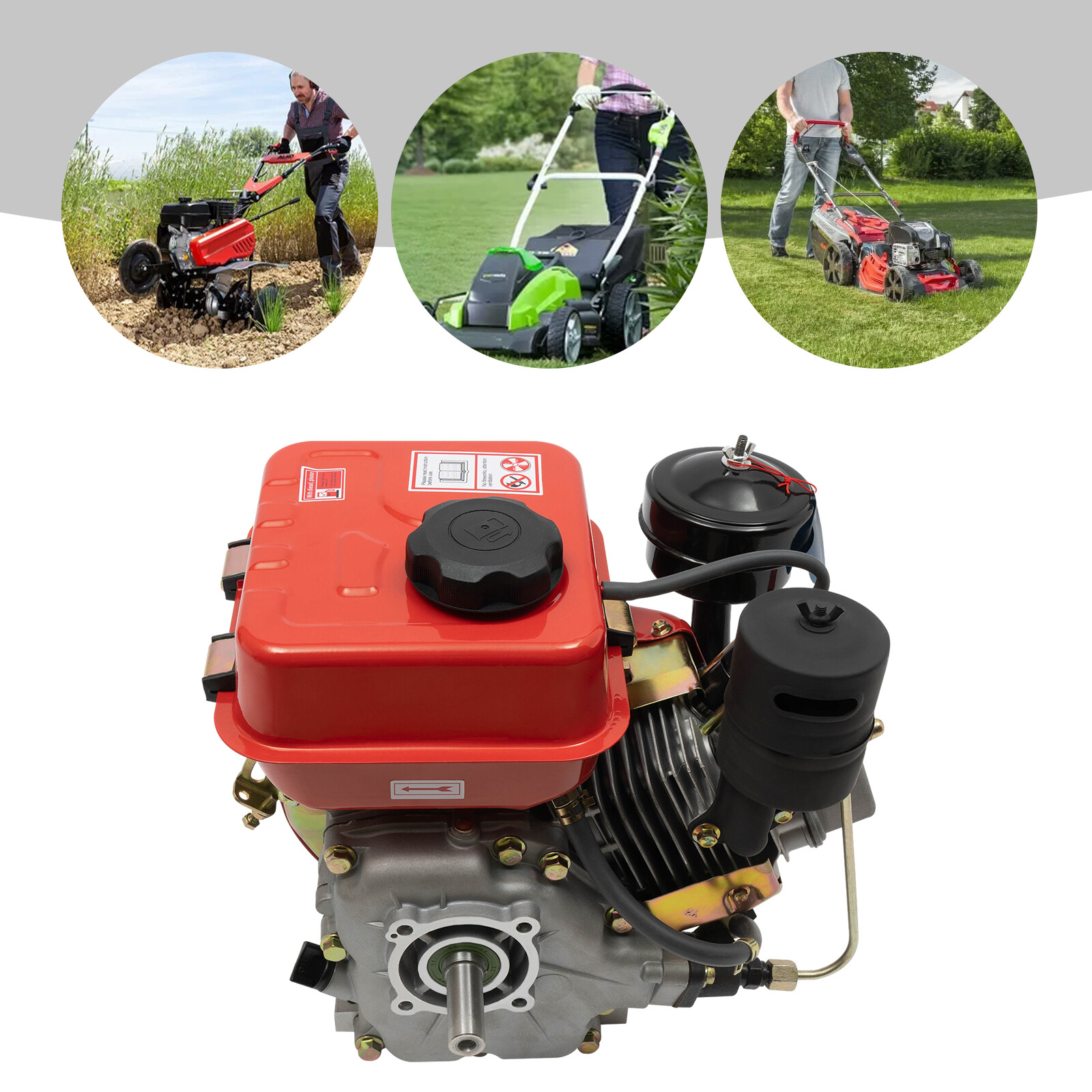 4-Stroke 6 HP Engine Single Cylinder Air Cooled For Small Agricultural Machinery