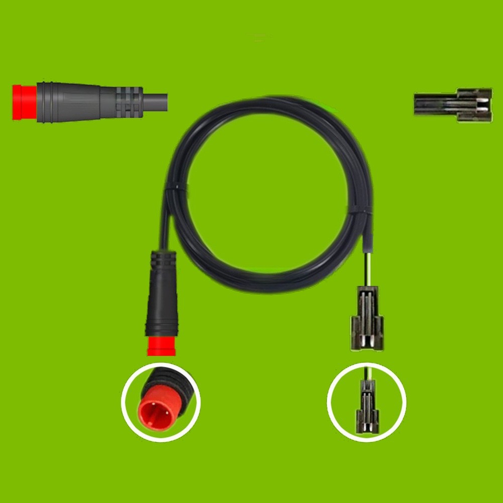 2 Pin Waterproof Extension Cable for Ebike Electric Bike Brake Cable Use
