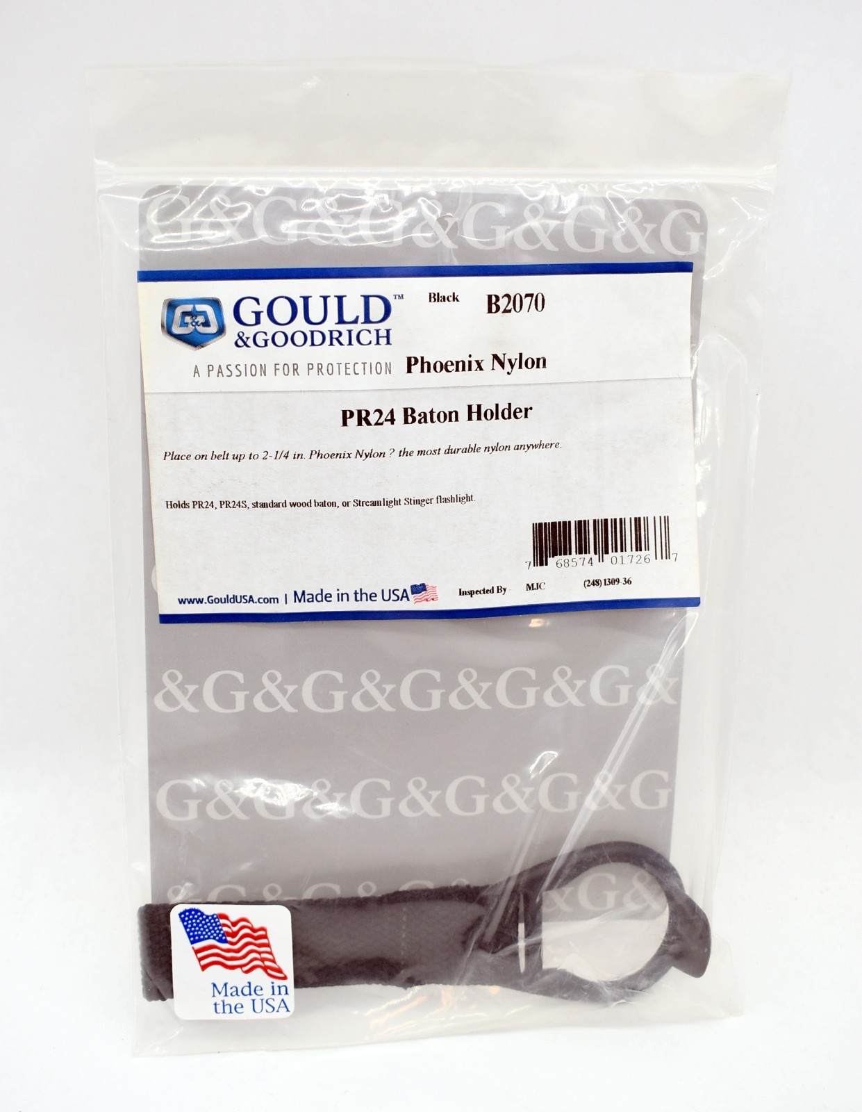 Gould & Goodrich B2070 Phoenix Nylon PR24 Baton Holder - New!
