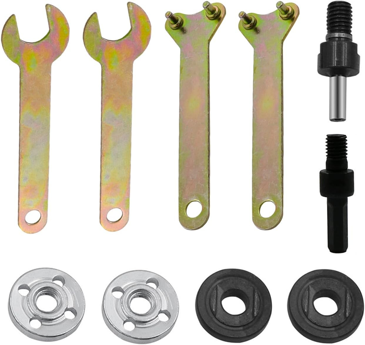 10 Pack Power Drill to Angle Grinder Adapter with Angle Grinder Lock Nut Flange