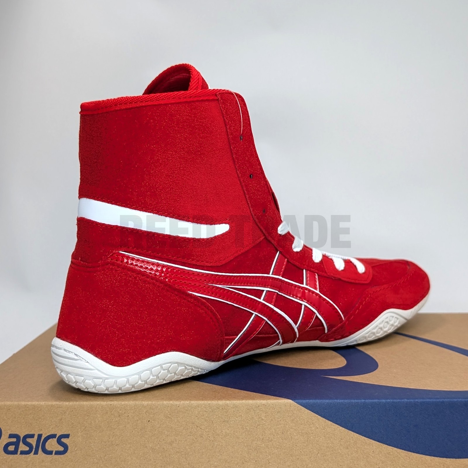 ASICS Wrestling Shoes 1083A001 Red/Red(White) lace:White EX-EO(TWR900 Successor)