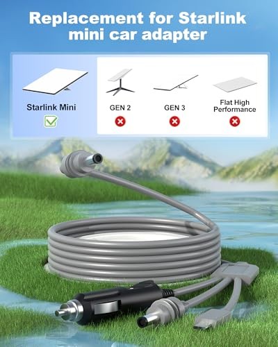 3-in-1 Replacement Power Cable Compatible with Starlink Mini Router – USB-C