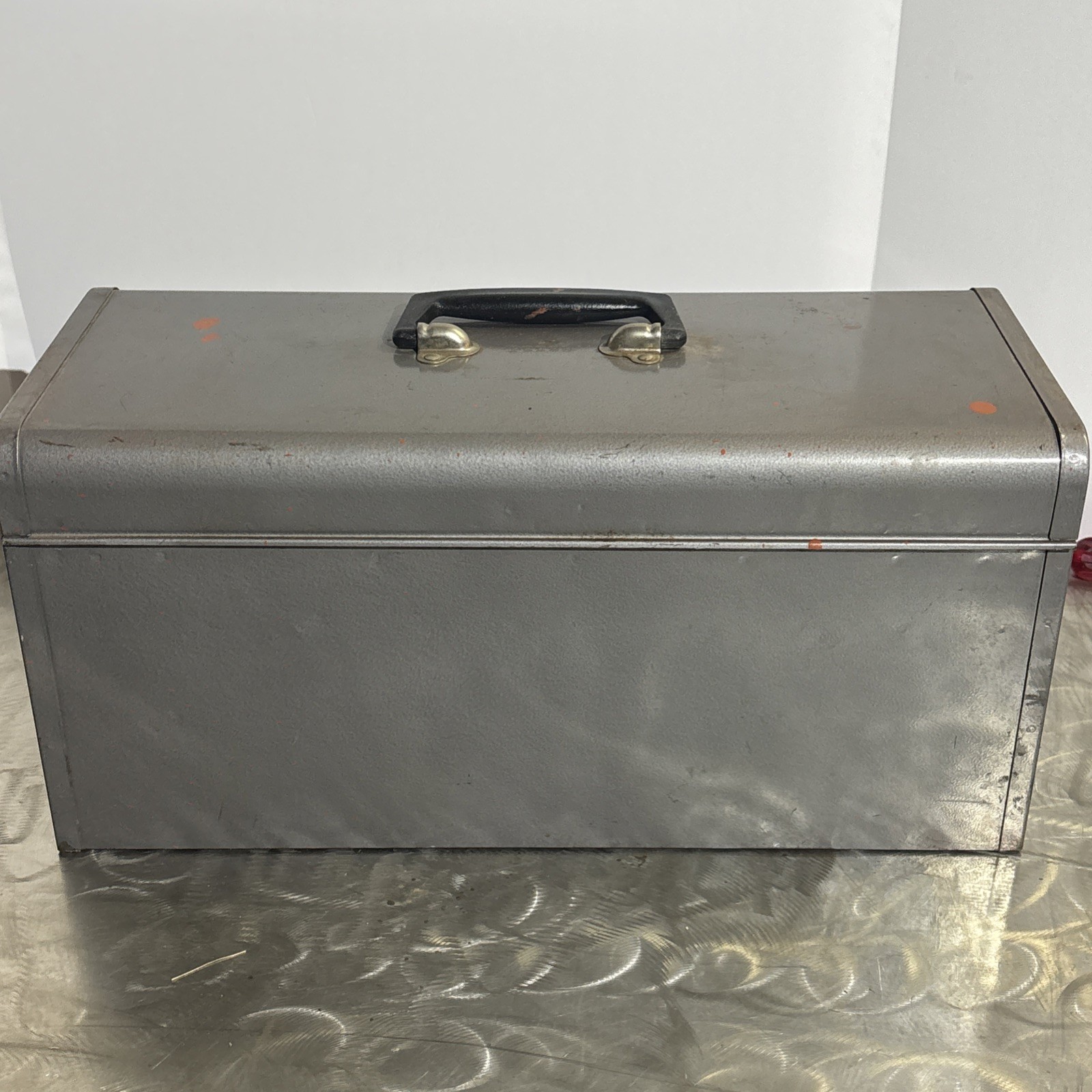Craftsman 20" Portable Carrying Tool Chest Box Steel 2 Draw 65336 Vtg USA READ!