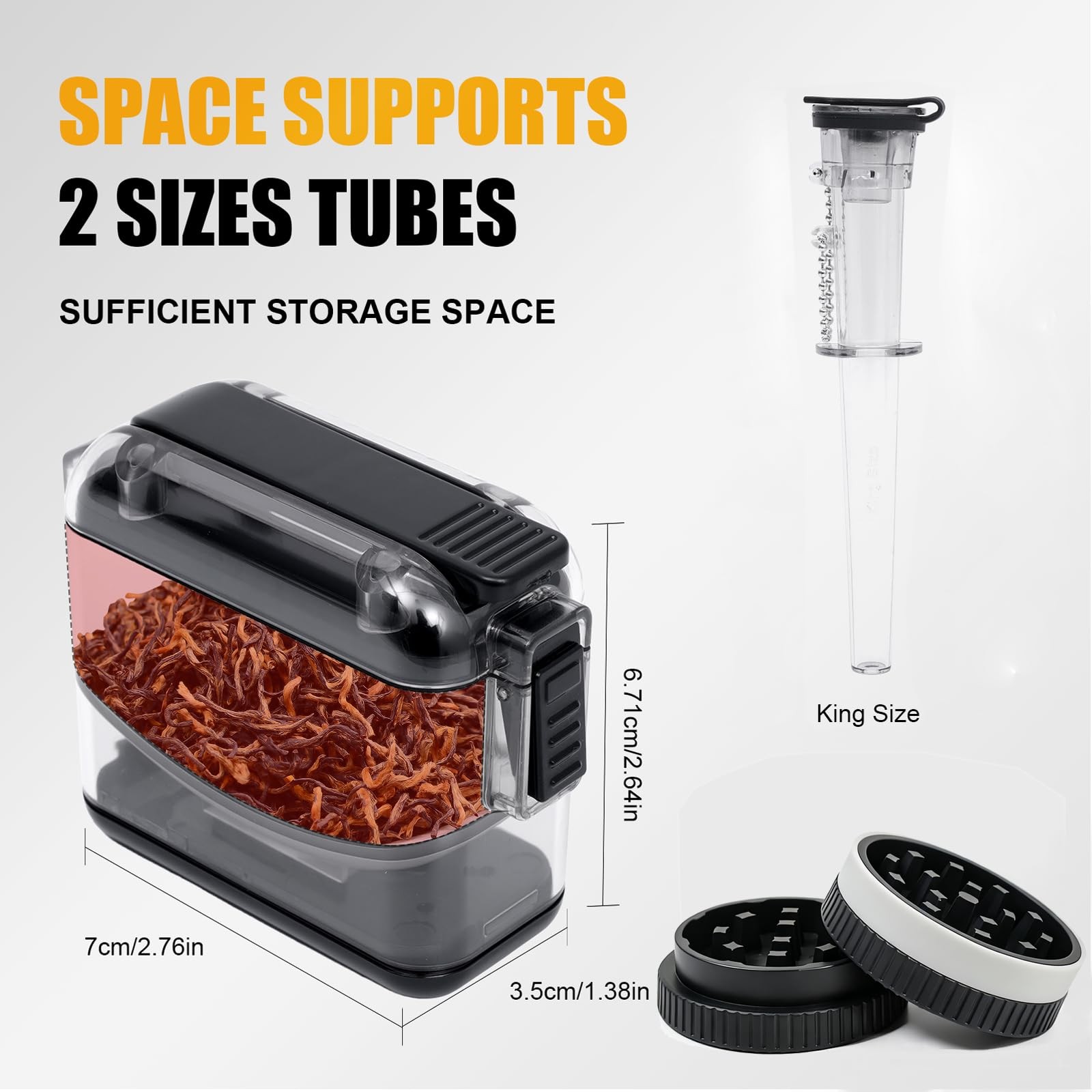 Cigarette Rolling Machine, Cone Loader Manual Roller & Grinder