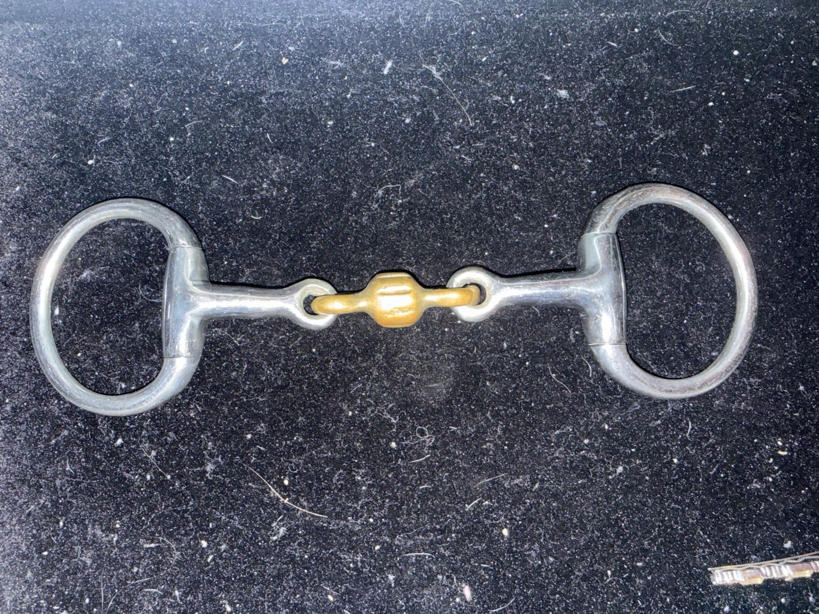 French Link Eggbutt English Horse Bit Brass Stainless Steel 5 in