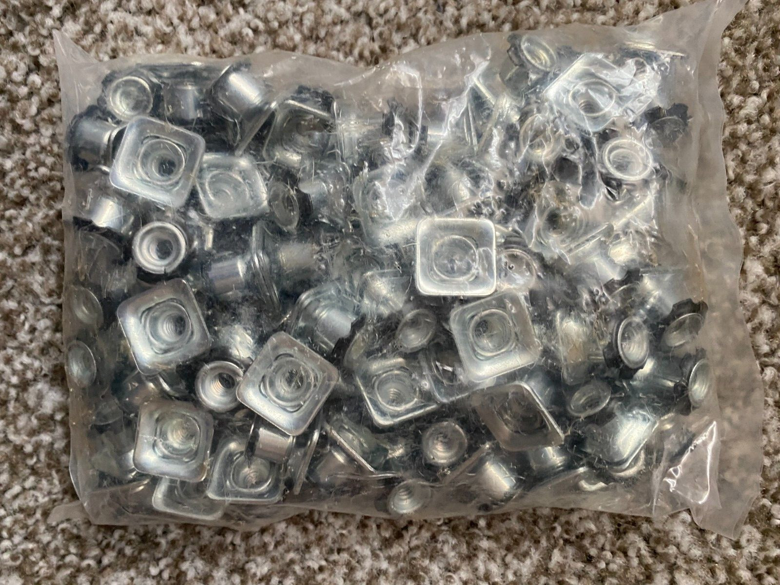20 Pack Threaded Star Type 3/4"(OD) Square Tubing Insert 1/4-20 Threads S71-244