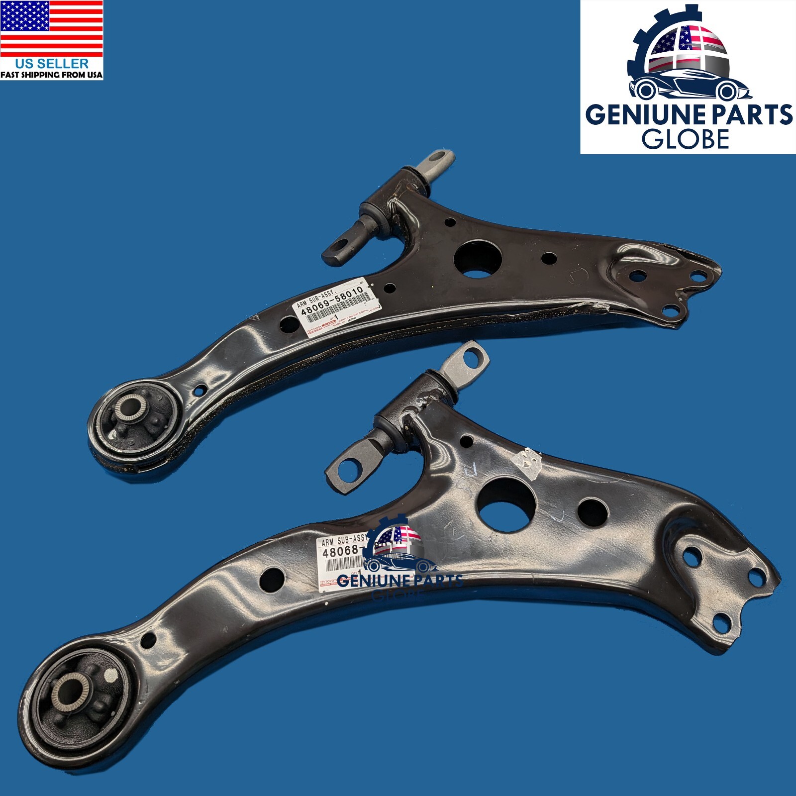 GENUINE TOYOTA CAMRY HIGHLANDER RX350 RIGHT & LEFT FRONT LOWER CONTROL ARM SET