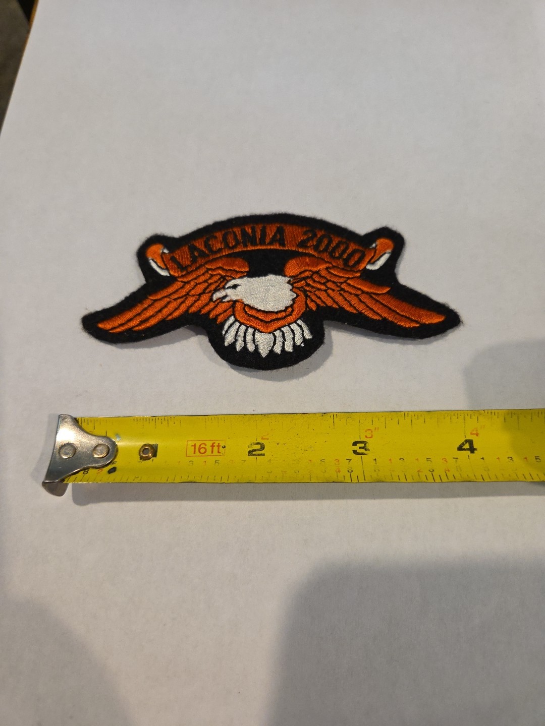 ⭐2000 LACONIA EAGLE HARLEY BIKE RALLY VEST JACKET PATCH Bike Week