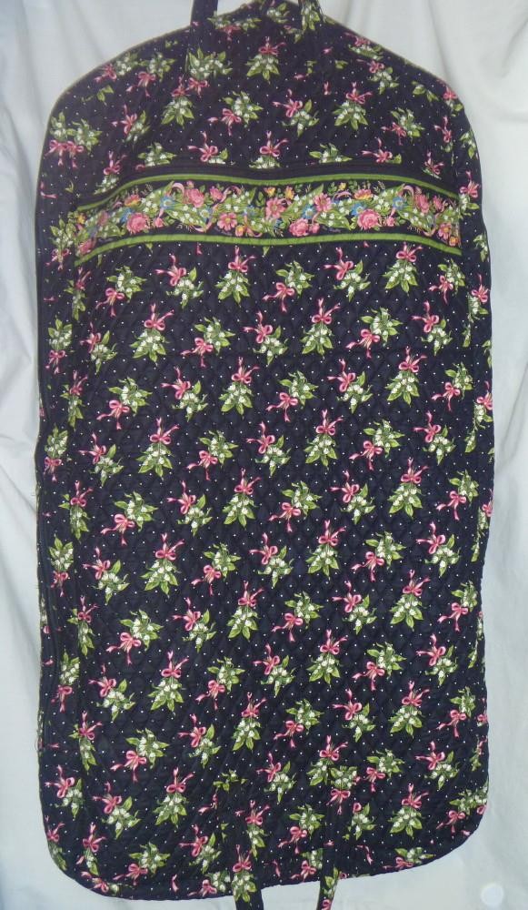 Vera Bradley HOPE Pink RIBBONS LARGE GARMENT Bag Dress Suit TRAVEL Overnight NEW