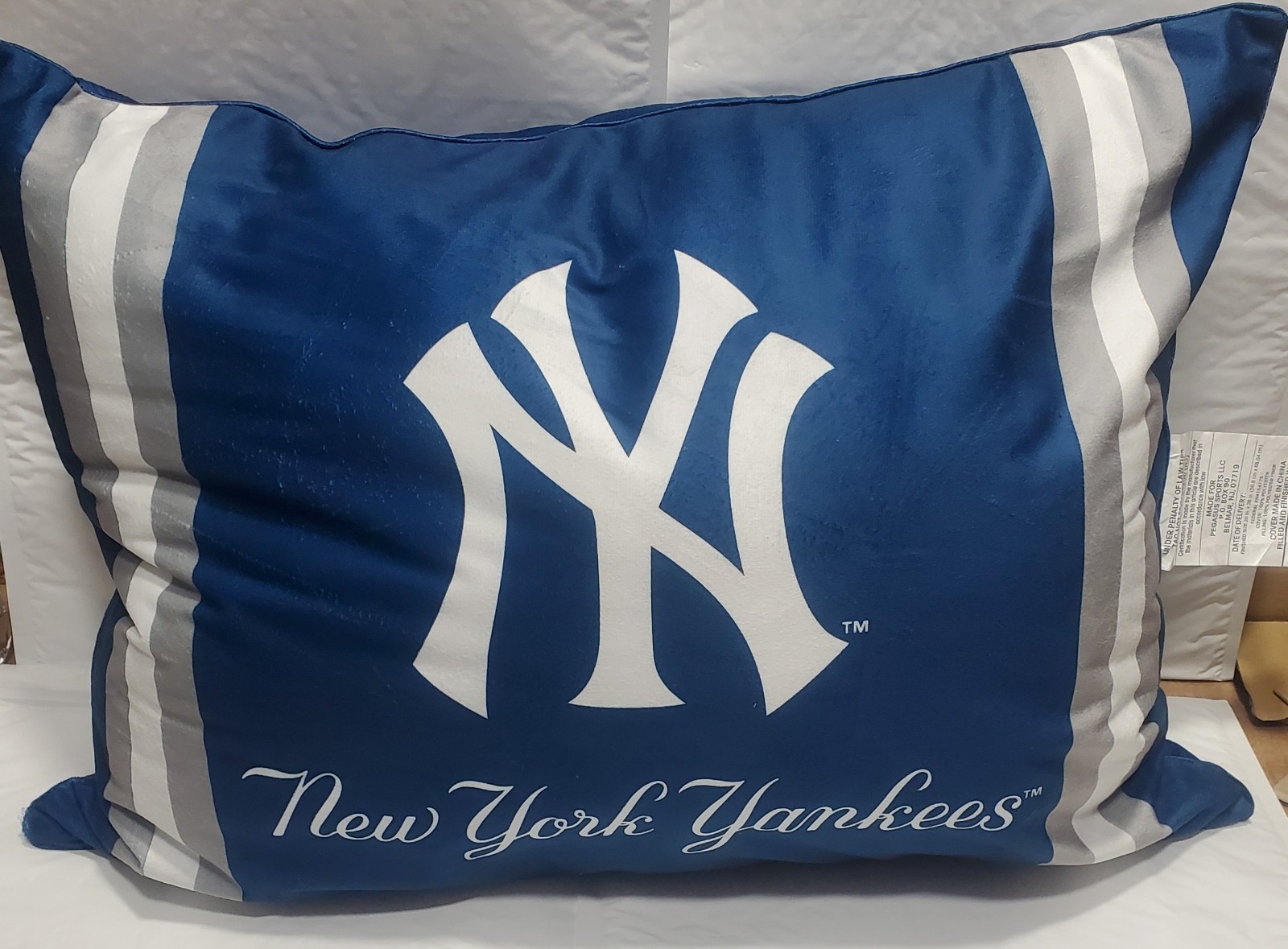 New York Yankees 20"x26" Logo Stripe Plush Bed Pillow - MLB