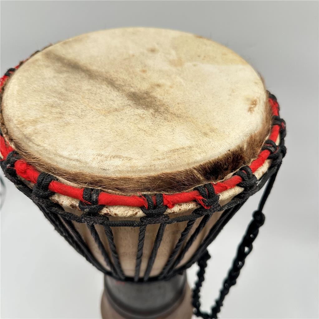 DJEMBE Wood DRUM – 21” Tall, 10” Diameter
