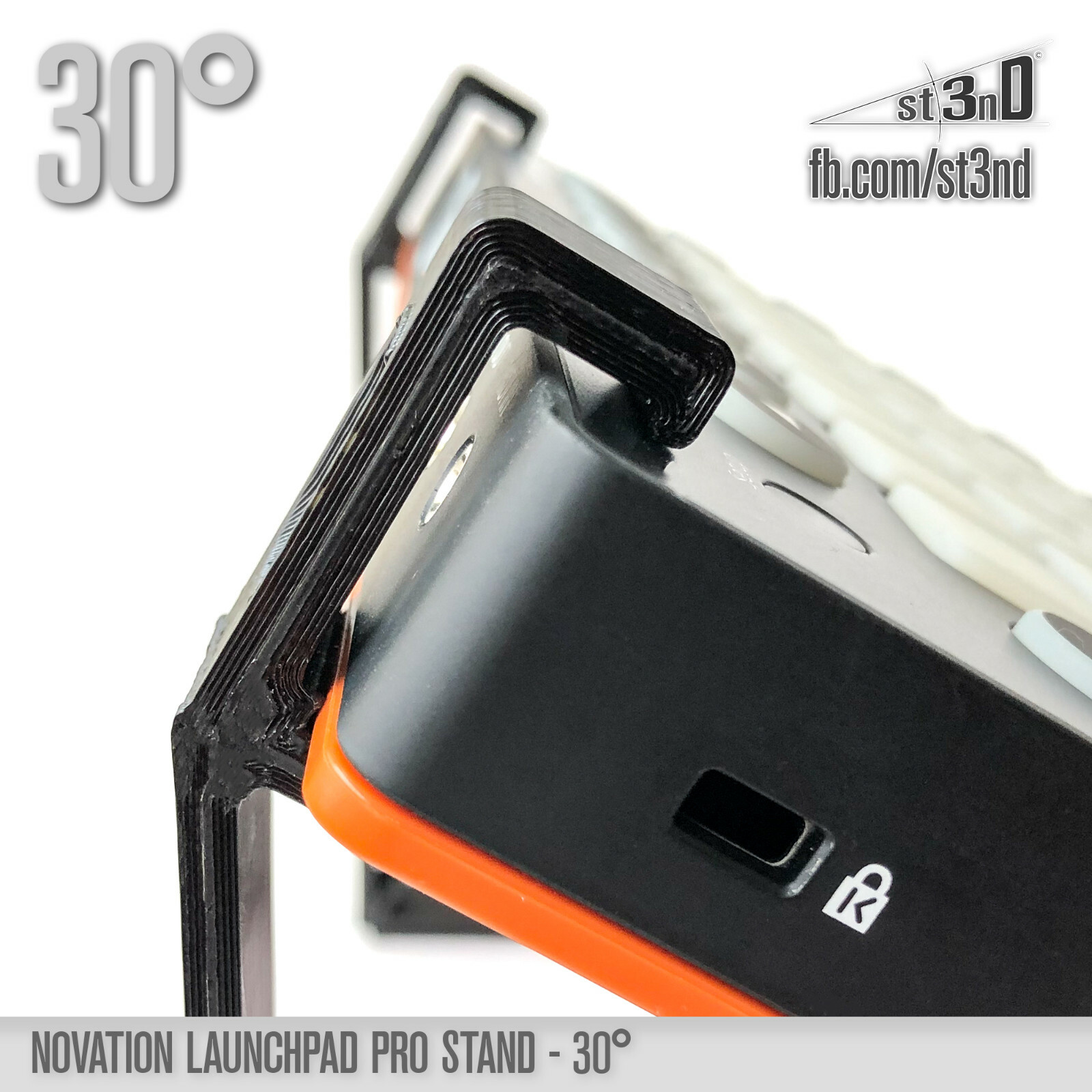 NOVATION LAUNCHPAD PRO STAND - 30 degrees - 3D printed - 100% Buyer satisfaction